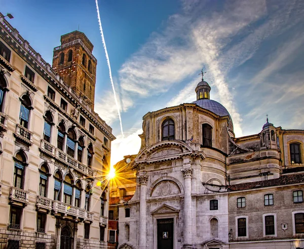 The beautiful white church in Venice in Italy. — Stock Photo, Image