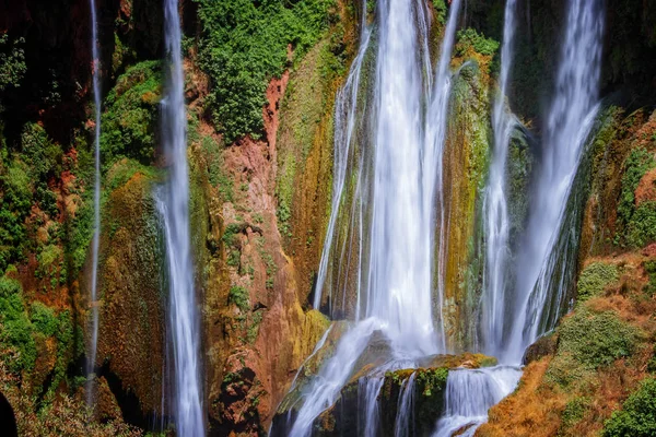 Ouzoud waterfalls, Grand Atlas in Morocco. This beautiful nature background is situated in Africa. — Stock Photo, Image