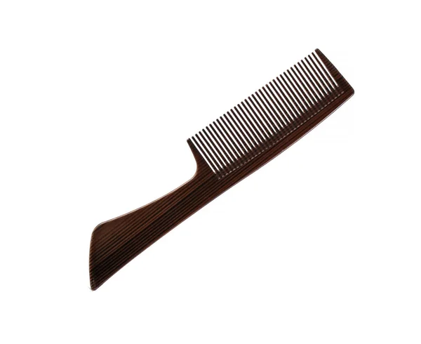 Wooden comb isolated on white background. — Stock Photo, Image