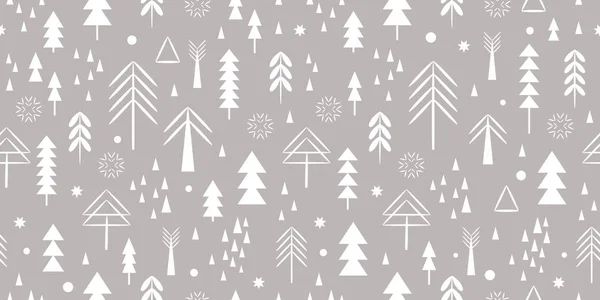 Minimalistic Christmas Seamless Pattern Vector Illustration — Stock Vector