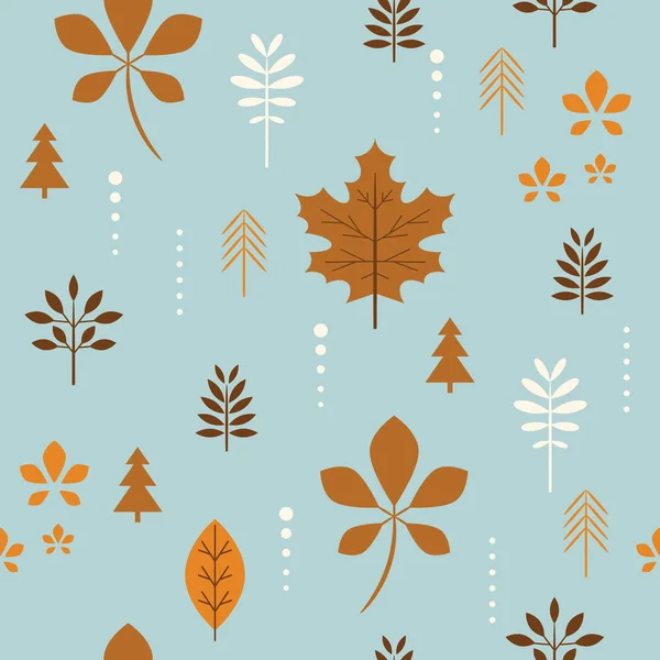 Beautiful Autumnal Background Leaves — Stock Vector