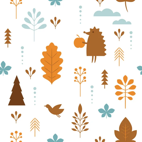Beautiful Autumnal Background Leaves — Stock Vector