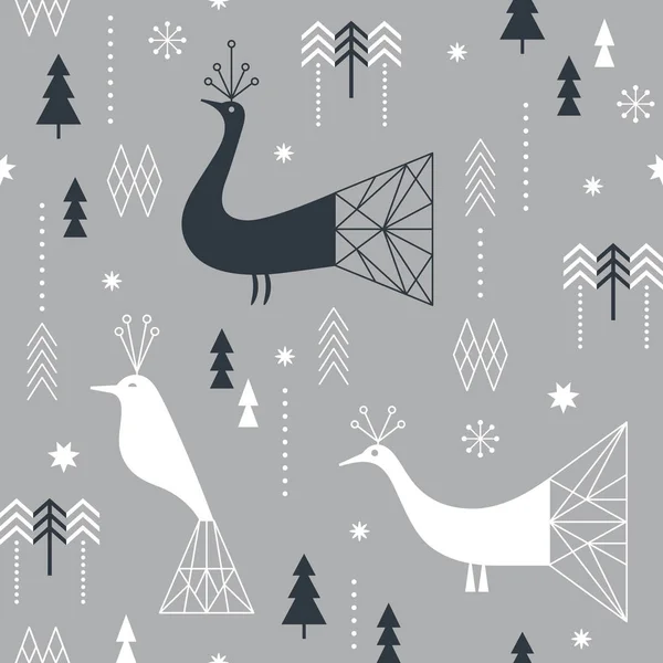 デザイン要素を設定します 傾向幾何学的な形状 様式化された鳥 グリーティングカード クリスマスまたは新年のカードのデザイン チラシ バナー パンフレットのデザインの適用可能性 ベクターグラフィックス