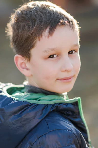 Portrait Boy Summer Outdoors — Stock Photo, Image