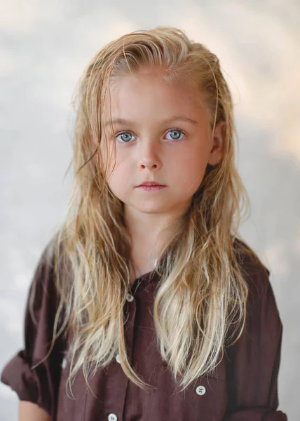 Retrato Niña Aire Libre Verano — Foto de Stock