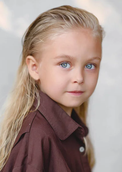 Retrato Niña Aire Libre Verano — Foto de Stock