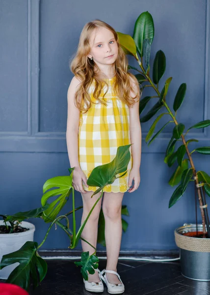 Retrato Menina Livre Verão — Fotografia de Stock