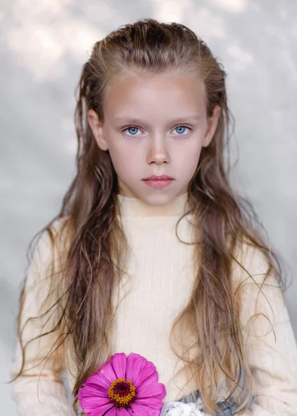 Retrato Niña Aire Libre Verano — Foto de Stock