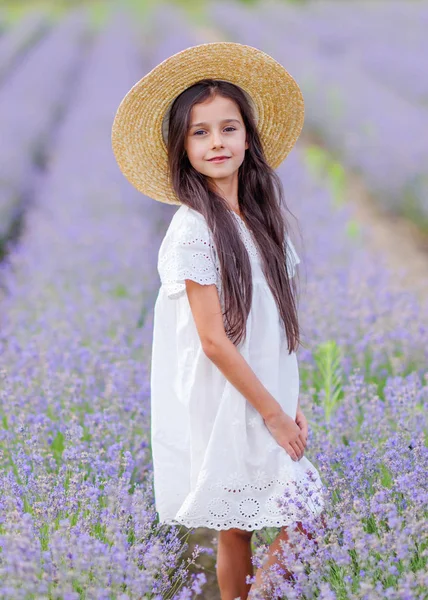 Retrato Menina Livre Verão — Fotografia de Stock