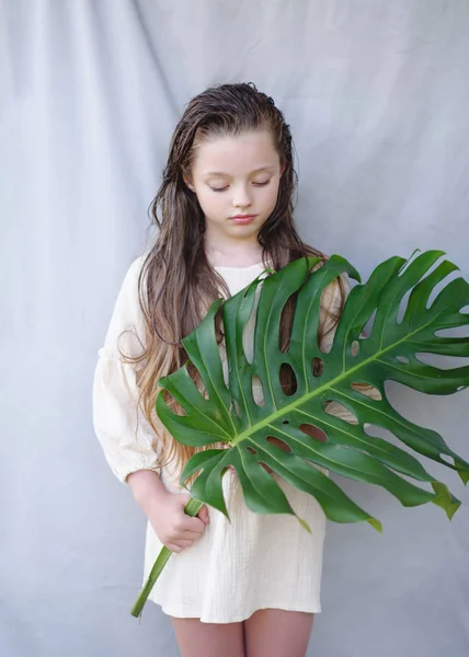 Retrato Niña Aire Libre Verano — Foto de Stock