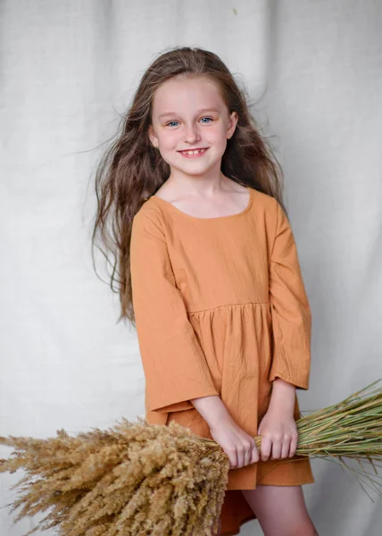 Retrato Niña Aire Libre Verano — Foto de Stock