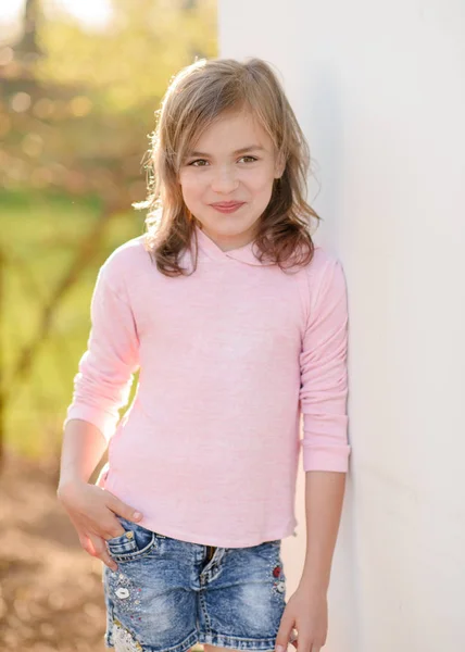 Retrato Niña Aire Libre Verano —  Fotos de Stock