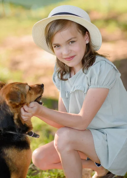 Retrato Niña Aire Libre Verano — Foto de Stock