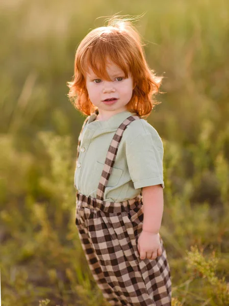 Ritratto Bambino Natura — Foto Stock