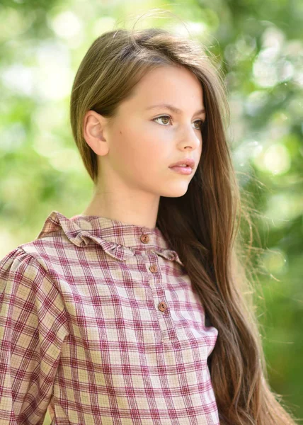 Портрет Молодої Дівчини Відкритому Повітрі Влітку — стокове фото