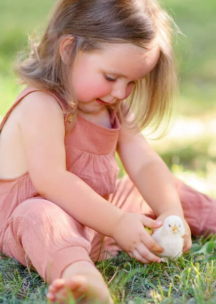 Retrato Niña Aire Libre Verano — Foto de Stock