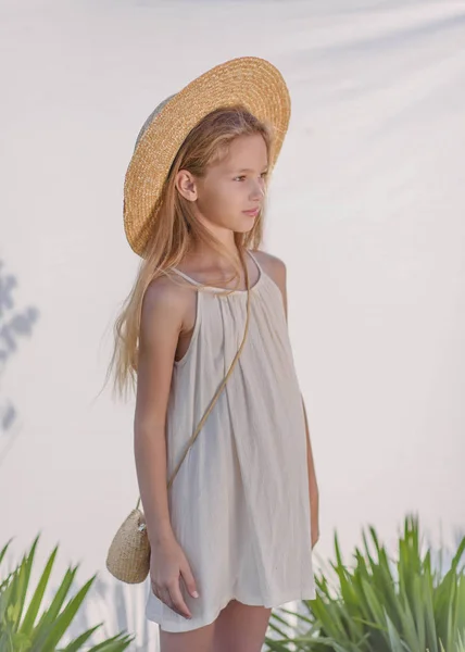 Retrato Niña Aire Libre Verano — Foto de Stock