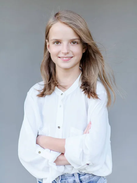 Retrato Niña Aire Libre Verano — Foto de Stock