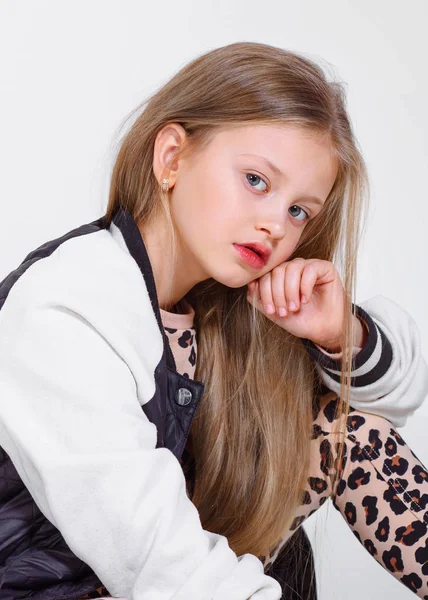 Portrait of little girl outdoors in summer Stock Photo by ©zagorodnaya