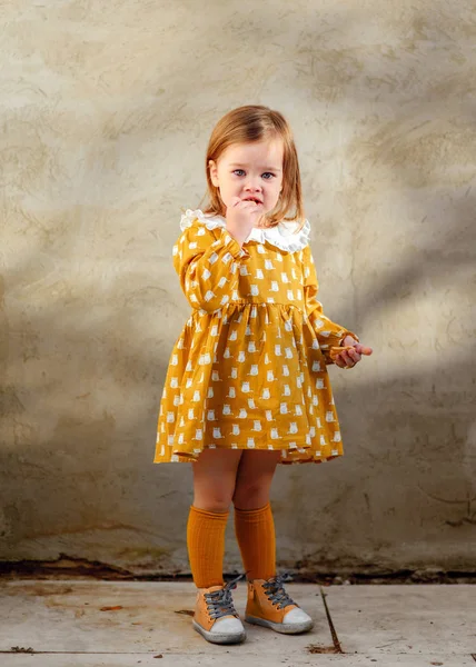 Porträt eines kleinen Mädchens im Sommer — Stockfoto