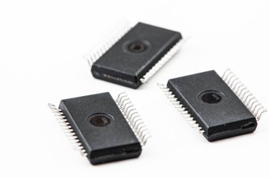 Işık arkaplanındaki Elektronik Ic