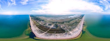 360 derece deniz manzarası.