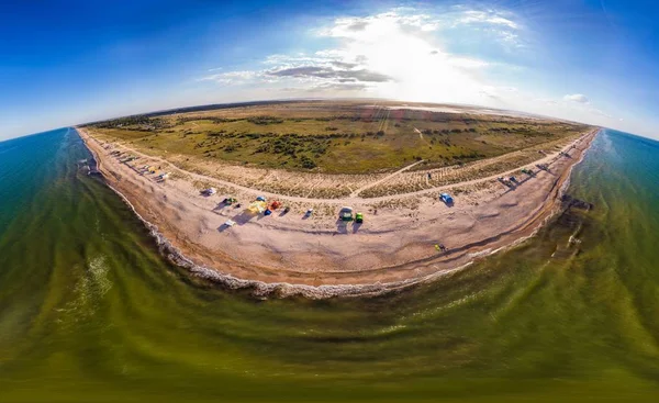 Trezentos e sessenta graus panorama do mar — Fotografia de Stock