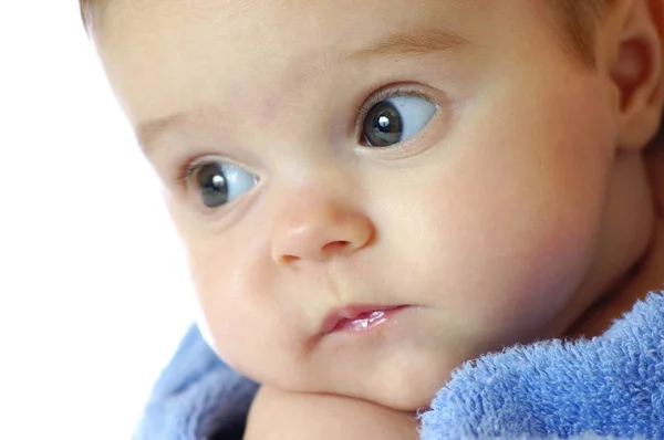 Primo piano di una bambina di quattro mesi — Foto Stock