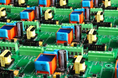 Birçok yeşil Pcb mikro devre kartı