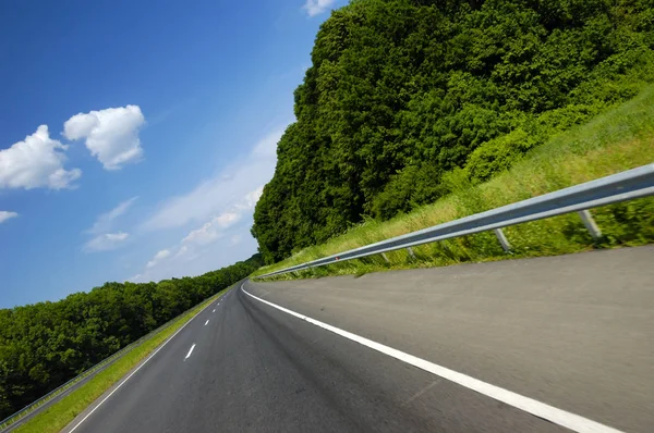 Tilted angle shot is a smooth highway — Stock Photo, Image