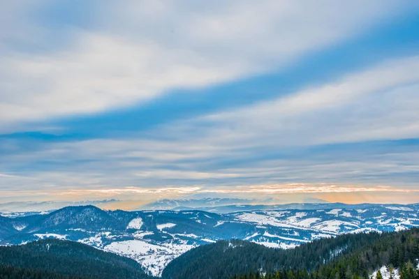 Wunderschönes Panorama Der Berghänge Mit Wanderwegen Mit Blick Auf Die — Stockfoto