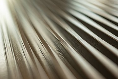 Bükülmüş metal bir yüzeye yakın çekim