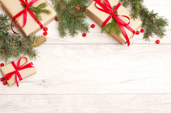 Frohe Weihnachten Rahmen Und Tapete Frohes Neues Jahr Weihnachtsgeschenk Tannenzapfen — Stockfoto