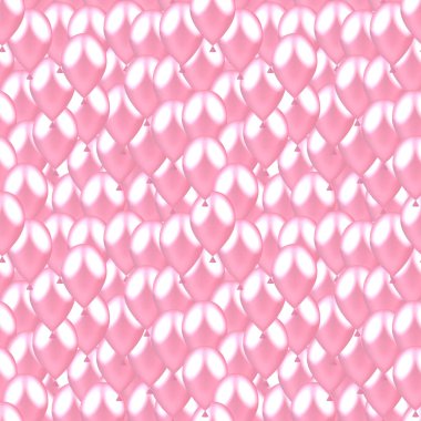 Balonlu vektör çizim. Mutlu sevgililer günü Seamle