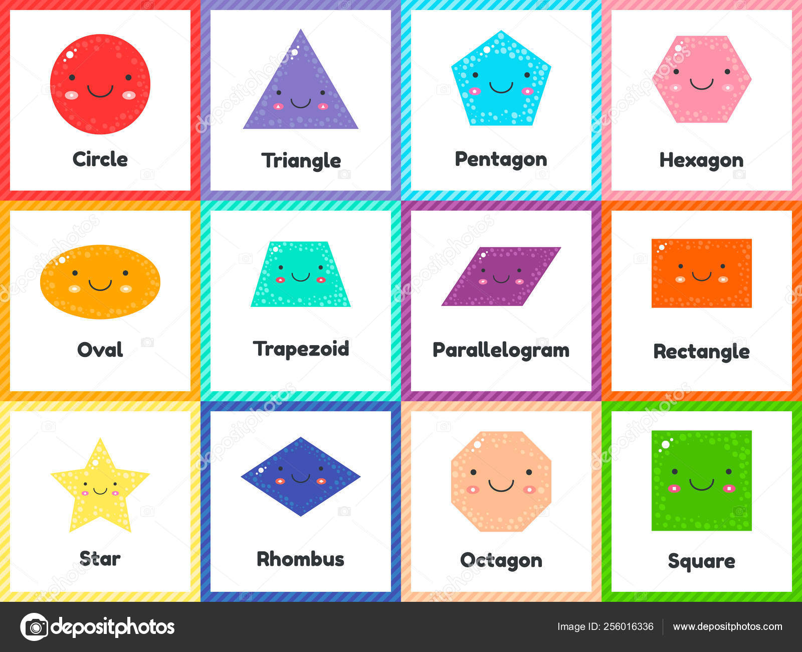 Figuras Geometricas Con Nombre En Español Para Niños De Primaria