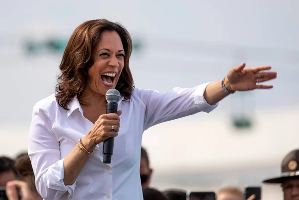 Demokratyczna kandydat na prezydenta Kamala Harris — Zdjęcie stockowe