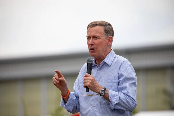 Democratische presidentskandidaat John Hickenlooper — Stockfoto