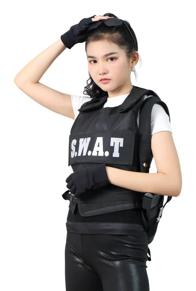 Mulher de uniforme — Fotografia de Stock
