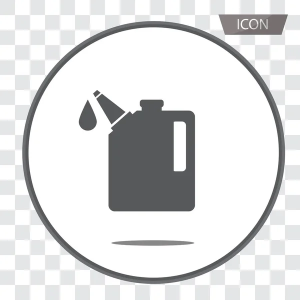 Oil Icon Vector Oil Gallon Icon Isolated White Background — Stock Vector