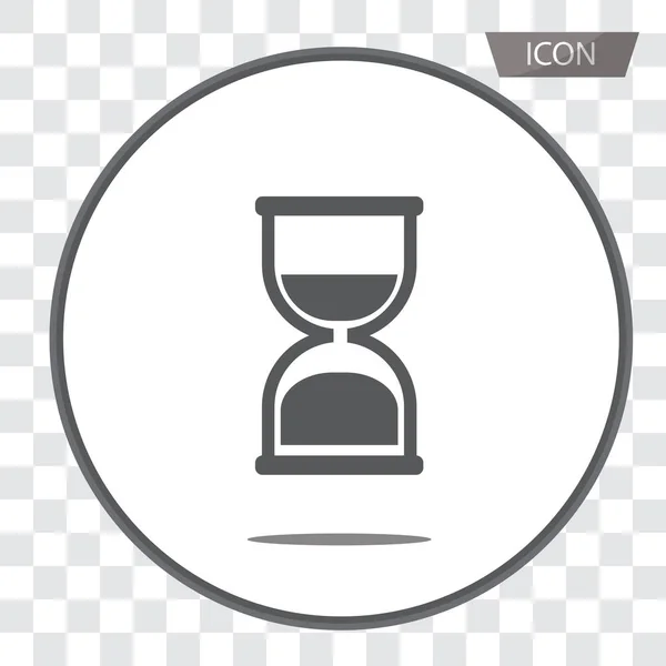 Reloj Arena Icono Vector Aislado Sobre Fondo Blanco — Archivo Imágenes Vectoriales