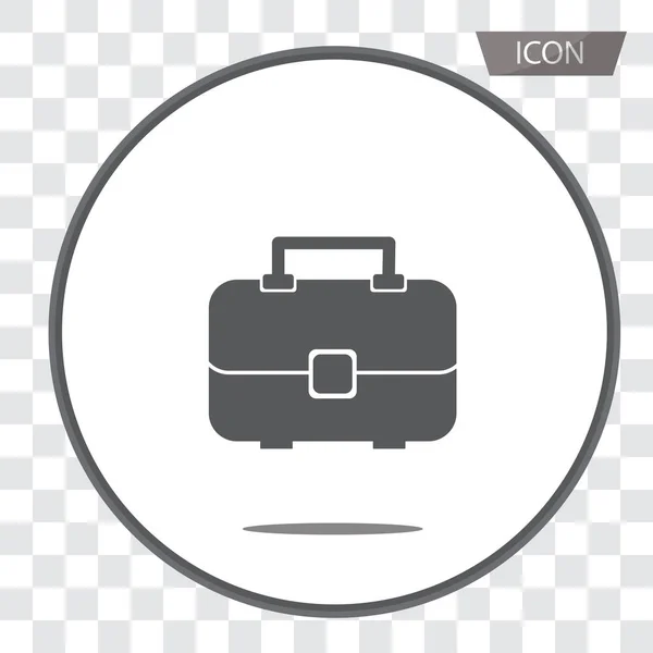 Reisetasche Symbol Vektor Isoliert Auf Weißem Hintergrund — Stockvektor