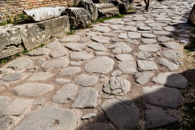 Roma İtalya Roma Forumu antik taş yol