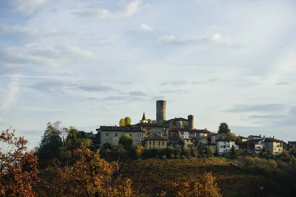Widok Castiglion Falletto Piemont Włochy — Zdjęcie stockowe