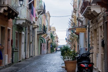 Carloforte, Sardinya 'daki sokaklar - İtalya