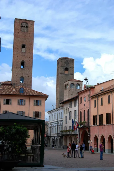 Blick Auf Lawrence Square Alba Piemonte Italien — Stockfoto