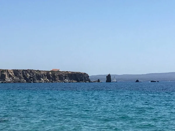 Mar Perto Carloforte Ilha San Pietro Sardenha Itália — Fotografia de Stock