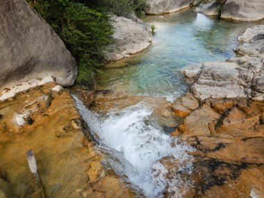 Creek Rio barbarlık, Rocchetta Nervina, Liguria - İtalya
