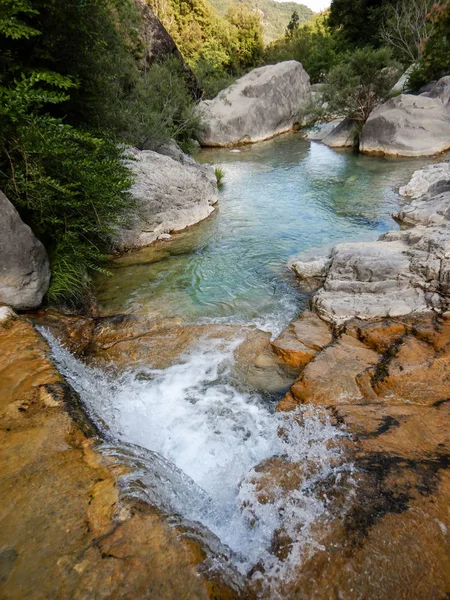 Creek Rio Barbaria Rocchetta Nervina Liguria Italië — Stockfoto