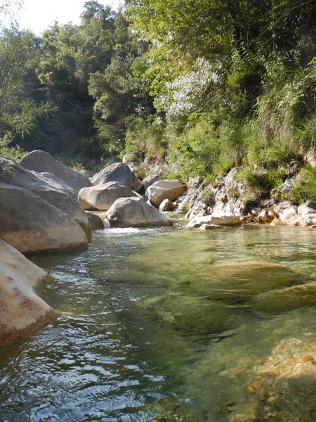 Canyon Rio Barbaira Rocchetta Nervina Liguria Dalam Bahasa Inggris Italia — Stok Foto