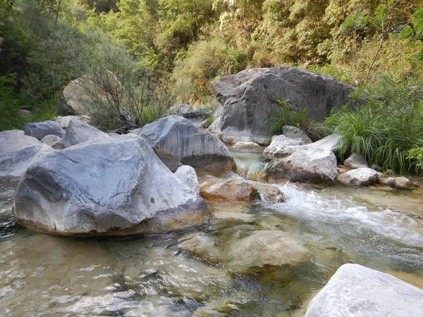 Canyon Rio Barbaira Rocchetta Nervina Liguria Dalam Bahasa Inggris Italia — Stok Foto